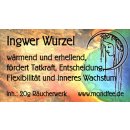 Ingwer Wurzel - Räucherwerk 20g  (Zingiber officinale)