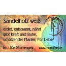 Sandelholz PULVER - Räucherwerk 10g  (Santalum album) weißes Sandelholz